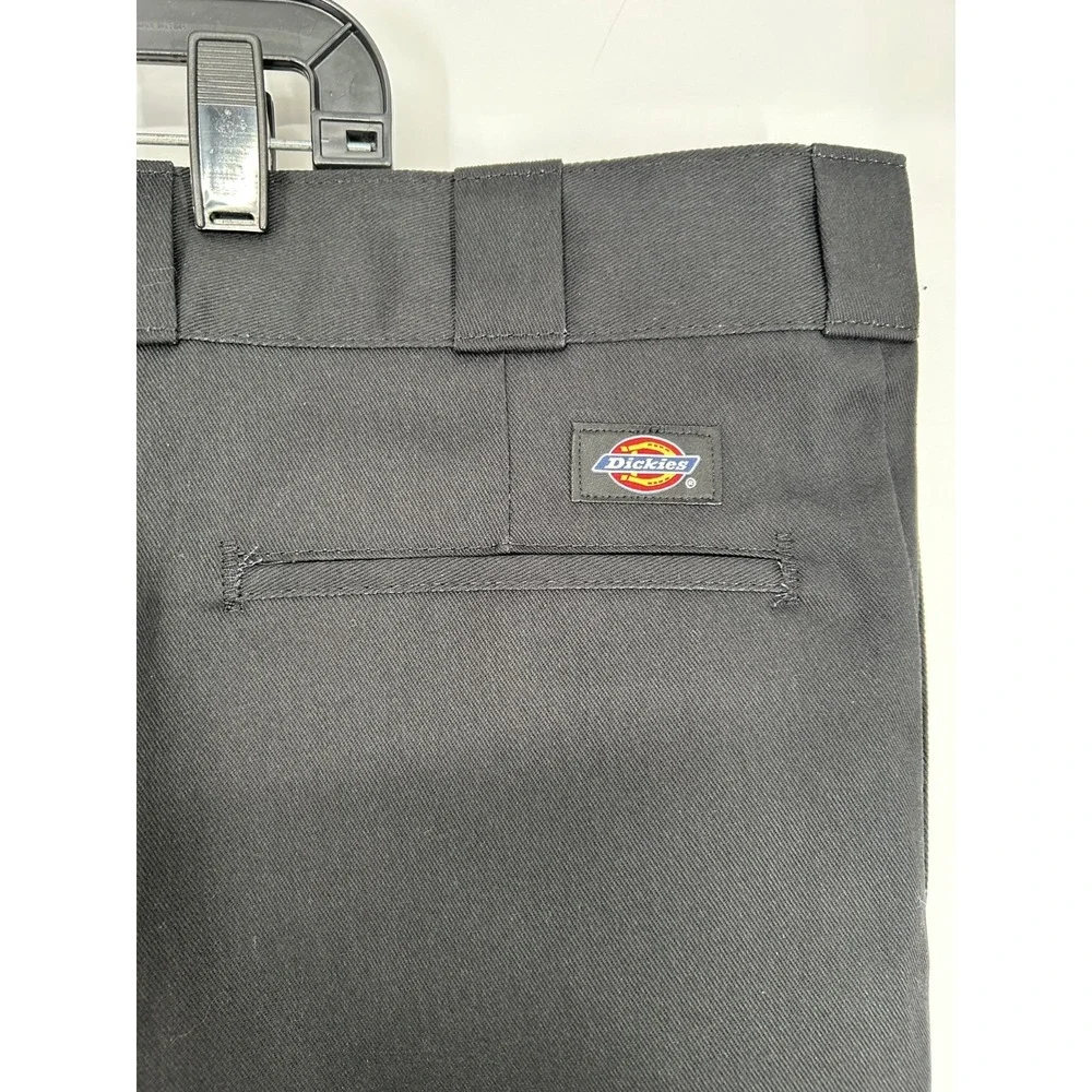 Dickies 874 Work Pants Mens‎ 46x30 Black Straight Leg Original Fit Canvas Chino